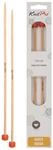 KnitPro Basix Birch Jackenstricknadeln 2-St&uuml;cke, 25 cm L&auml;nge x 4.00 mm St&auml;rke
