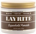 Layrite Superhold Pomade 297g | Starker Halt | Wasserl&ouml;slich | Mittlerer Glanz