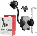 Hama Handyhalterung Auto, f&uuml;r L&uuml;ftung und Scheibe, universal bis 11cm Breite