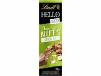 Lindt Schokolade HELLO Three Salty Nuts | 100 g Tafel | Vollmilch-Schokolade mit
