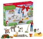 SCHLEICH Farm World | Adventskalender 2023-98983 | mit beweglicher Figur Laura, Esel,