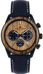 JACQUES LEMANS Holzuhr Herren, Solar Wood Herrenuhr - Model 1-2115N, Chronograph und