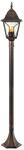 Brilliant | Janel Au&szlig;enstandleuchte 120cm schwarz gold | 1x A60, E27, 60W, geeignet