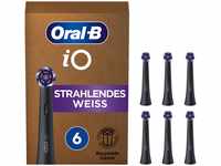 Oral-B iO Strahlendes Weiss Aufsteckbürsten für elektrische Zahnbürste, 6 Stück,