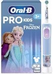 Oral-B Pro Kids 3+ Frozen Elektrische Zahnb&uuml;rste Kinder, Blau/Lila