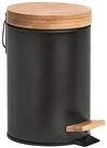 Zeller Present 18910 Kosmetikeimer, 3 ltr., Metall/Bambus, schwarz, Soft-Close,...