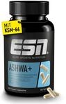 ESN Ashwa +, Ashwagandha hochdosiert, patentiertes KSM 66&reg;, 120 Kapseln, mit