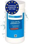 PoolsBest 1kg Chlor S Granulat I schnelll&ouml;sliches Chlorgranulat-Pulver mit 56%