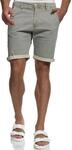 Indicode Herren Estrada Chino Shorts Bermuda aus Baumwolle mit 4 Taschen