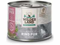 Wildes Land - Nassfutter für Katzen - Nr. 6 Rind PUR - 6 x 200 g -...