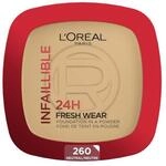 L'Or&eacute;al Paris Wasserfestes Puder Make-up mit hoher Deckkraft, Deckendes Kompaktpuder