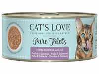 CAT'S LOVE - Filet pur – Huhn 100 g … (Huhn & Lachs)
