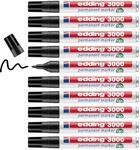 edding 3000 Permanentmarker - schwarz - 10 Stifte - Rund-Spitze 1,5-3 mm -...