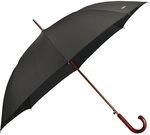 Samsonite Wood Classic S - Man Auto Open Regenschirm, 98 cm, Black