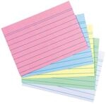 200 Herlitz Karteikarten DIN A8 / liniert / 5 Farben