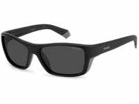 Polaroid Unisex PLD 7046/s Sunglasses, 08A/M9 Black Grey, 57