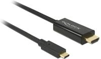 DeLock Kabel USB Type-C Stecker > HDMI Stecker (DP Alt Mode) 4K 60 Hz 3 m...