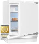 Exquisit UKS130-4-FE-010D Unterbau K&uuml;hlschrank mit 4* Gefrierfach, 121 L