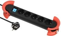 BACHMANN - Hook Indoor 5-Fach Steckdosenleiste. Mehrfachstecker mit 5 Steckern,