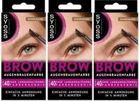 Syoss Augenbrauen Kit Augenbrauenfarbe 6-1 Dunkelblond Stufe 3 (17 ml), Augenbrauen