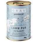 GRAU &ndash; das Original &ndash; Nassfutter f&uuml;r Hunde - Lamm Pur, 6er Pack (6 x 400 g),