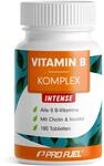 Vitamin B Komplex hochdosiert - 180 Tabletten - alle 8 B-Vitamine (B1, B2, B3, B5,
