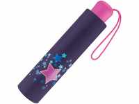 Scout Kinder-Taschenschirm mit reflektierenden Streifen Sweet Stars
