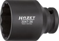 HAZET Schlag-, Maschinenschrauber Steckschl&uuml;sseleinsatz 3047-36 I Doppelsechskant I