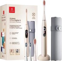 Oclean X Pro Digital Elektrische Zahnb&uuml;rste mit 4 B&uuml;rstenk&ouml;pfe & Reiseetui,