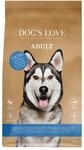 DOG'S LOVE Hunde-Trockenfutter Adult Lachs 1 x 12kg| ohne Getreide & Zucker