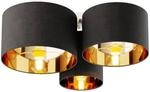 Lindby Deckenlampe Laurenz (Modern) in Alu aus Textil (3 flammig, E27) -