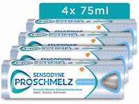 Sensodyne ProSchmelz Sanft Weiss Plus Zahnpasta, 4x 75ml, Zahncreme mit Whitening