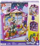 POLLY POCKET Adventskalender-Haus - 25 &Uuml;berraschungen, 2 Puppen, 27 Zubeh&ouml;rteile,