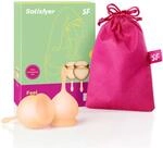 Satisfyer Feel Good Menstruationstasse 2 St&uuml;ck | Hautfreundliches Silikon 