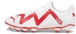 Puma Herren Future Play Fg/Ag Fussballschuh, White Fire Orchid, 45 EU