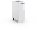 Vicco Apothekerschrank Fame-Line, Wei&szlig; Hochglanz, 30 cm ohne Arbeitsplatte, zur