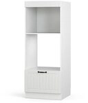 Vicco Mikrowellenschrank Fame-Line, Wei&szlig; Landhaus, 60 cm offen, zur...