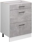 Vicco K&uuml;chenunterschrank R-Line, Beton, 60 cm