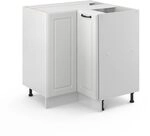 Vicco Eckunterschrank R-Line, Wei&szlig; Landhaus, 75.6 cm
