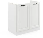 Vicco Sp&uuml;lenunterschrank R-Line, Wei&szlig; Landhaus, 80 cm