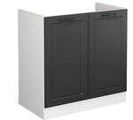 Vicco Sp&uuml;lenunterschrank R-Line, Anthrazit Landhaus, 80 cm ohne Arbeitsplatte,...