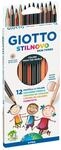 Giotto 2574 00 Stilnovo Skin Tones, Farbstift, Set mit 12 Stiften