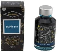 Diamine Shimmer Ink, Starlit Sea,Tinte, Schreibtinte im Tintenglas,50 ml