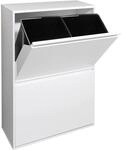 ARREGUI Basic CR601-B M&uuml;lltrennsystem aus Stahl | 4 F&auml;cher M&uuml;lleimer f&uuml;r die