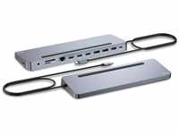 i-tec USB-C Metall Ergonomische Dockingstation 3x4K - 1x HDMI, 2X DisplayPort,...