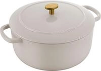 BALLARINI Bellamonte Auflaufform, Br&auml;ter, Dutch Oven, emailliertes Gusseisen, rund,
