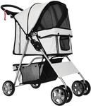 PawHut Hundewagen Hundebuggy Pet Hunde Buggy Stroller Jogger Anh&auml;nger Grau