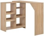 vidaXL Bartisch mit Beweglichem Regal Bartresen Stehtisch Tresentisch Bistrotisch