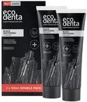 Ecodenta Aktivkohle Zahnpasta Weisse Z&auml;hne Ohne Fluorid 2 Pack I Schwarze Kohle