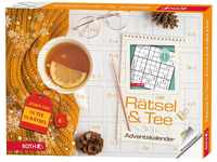ROTH Rätsel + Tee-Adventskalender 2023 gefüllt mit hochwertigem Tee und